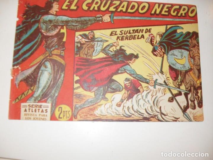 Giornalini: el cruzado negro 34.(de 56).edicionesmaga,año 1961.dibuja m gago.original apaisado.