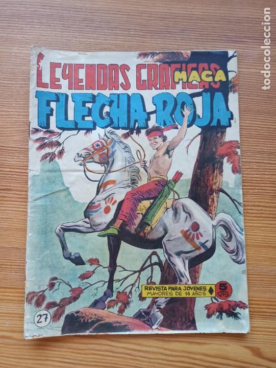 Tebeos: FLECHA ROJA N&ordm; 27 - ORIGINAL - MAGA (K2) - Foto 1