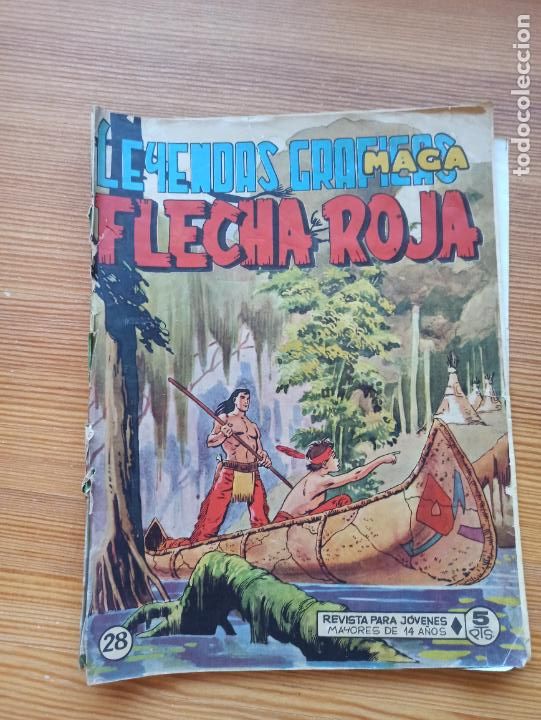 Tebeos: FLECHA ROJA N&ordm; 28 - ORIGINAL - MAGA (K2) - Foto 1