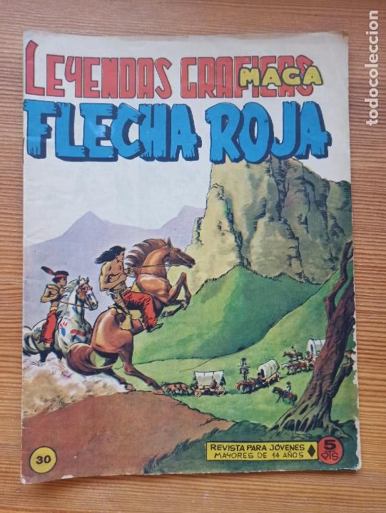 Tebeos: FLECHA ROJA N&ordm; 30 - ORIGINAL - MAGA (K2) - Foto 1