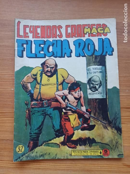 Tebeos: FLECHA ROJA N&ordm; 32 - ORIGINAL - MAGA (K2) - Foto 1