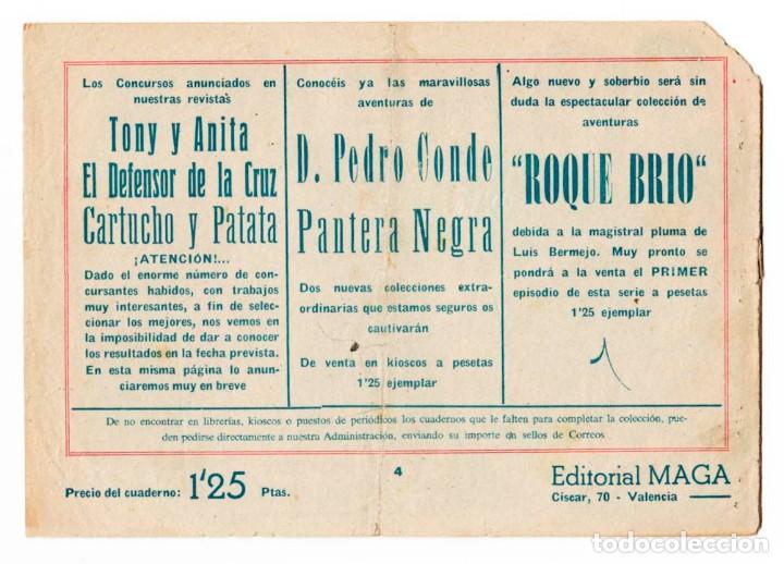 Tebeos: PANTERA NEGRA N&ordm;.4 - ORIGINAL MAGA de 1,25 Pts. - Foto 2