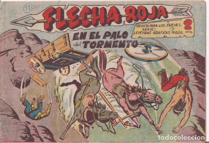 Tebeos: FLECHA ROJA N&ordm; 18: EN EL PALO DEL TORMENTO - Foto 1