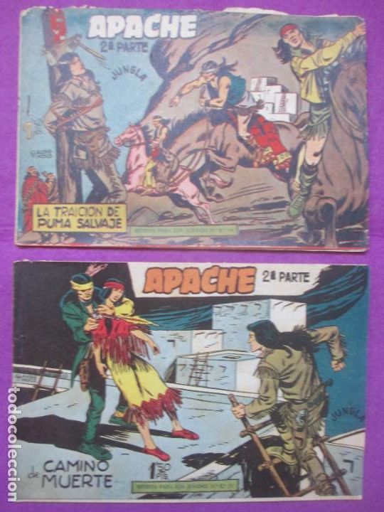 Tebeos: LOTE 44 TEBEOS APACHE 2&ordf; PARTE ED. MAGA VER NUMEROS - Foto 2