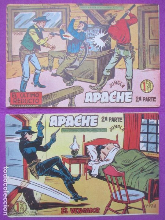 Tebeos: LOTE 44 TEBEOS APACHE 2&ordf; PARTE ED. MAGA VER NUMEROS - Foto 8