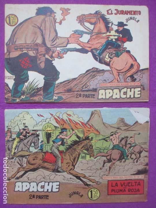 Tebeos: LOTE 44 TEBEOS APACHE 2&ordf; PARTE ED. MAGA VER NUMEROS - Foto 10