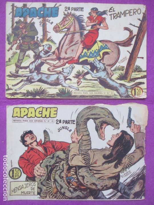 Tebeos: LOTE 44 TEBEOS APACHE 2&ordf; PARTE ED. MAGA VER NUMEROS - Foto 26