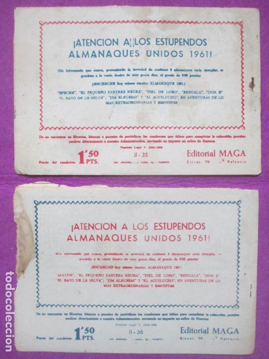 Tebeos: LOTE 44 TEBEOS APACHE 2&ordf; PARTE ED. MAGA VER NUMEROS - Foto 27