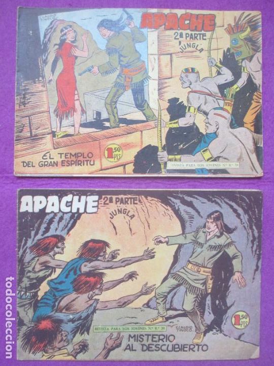 Tebeos: LOTE 44 TEBEOS APACHE 2&ordf; PARTE ED. MAGA VER NUMEROS - Foto 28