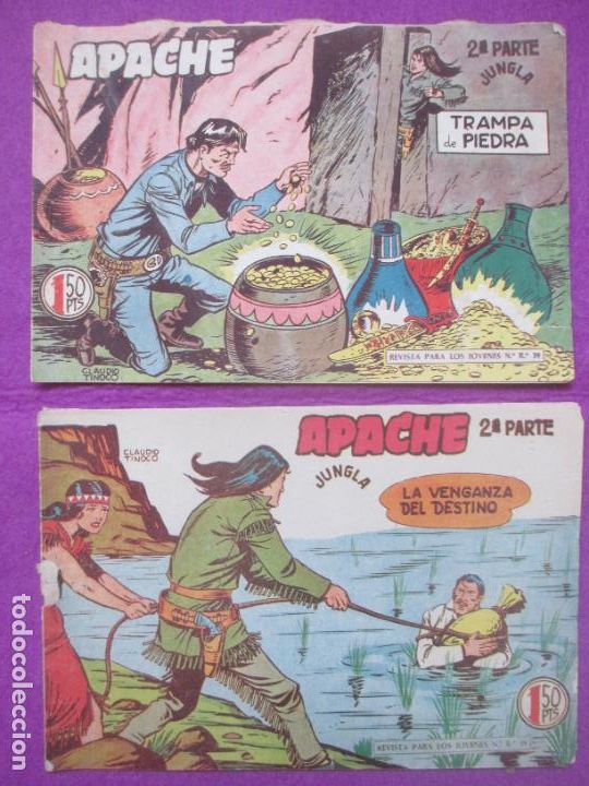 Tebeos: LOTE 44 TEBEOS APACHE 2&ordf; PARTE ED. MAGA VER NUMEROS - Foto 30