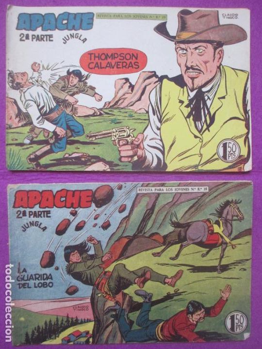 Tebeos: LOTE 44 TEBEOS APACHE 2&ordf; PARTE ED. MAGA VER NUMEROS - Foto 32