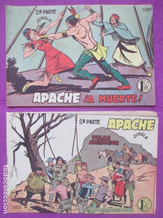 Tebeos: LOTE 44 TEBEOS APACHE 2&ordf; PARTE ED. MAGA VER NUMEROS - Foto 40