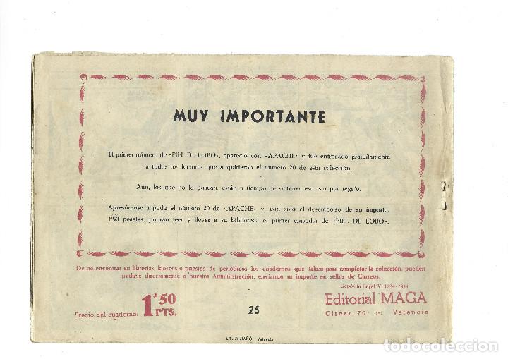 Tebeos: APACHE- N&ordm; 25- AGUAS AMARGAS - Foto 2
