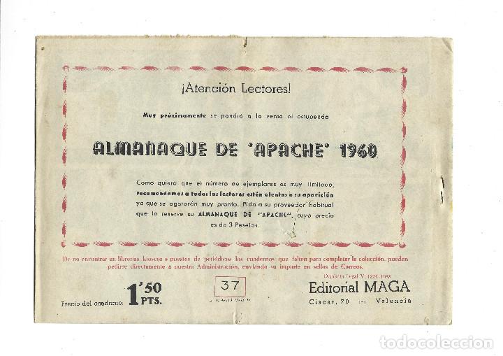 Tebeos: APACHE- N&ordm; 37- LA VALENTIA DE ANA - Foto 2