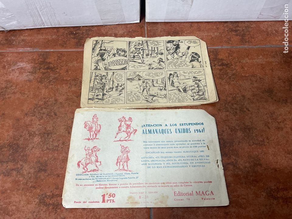 Tebeos: Lote de 2 c&oacute;mics Apache jungla 2 parte - Foto 2