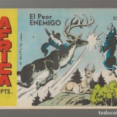 Tebeos: AFRICA Nº 22 - EL PEOR ENEMIGO (SERIE ATLETAS) ORIGINAL - MAGA 1964 ''BUEN ESTADO''. Lote 364110061
