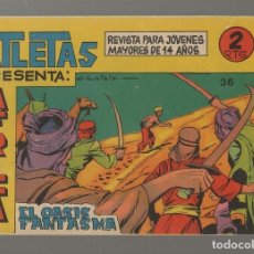 Tebeos: AFRICA Nº 36 - EL OASIS FANTASMA (SERIE ATLETAS) ORIGINAL - MAGA 1964 ''BUEN ESTADO''. Lote 364117416