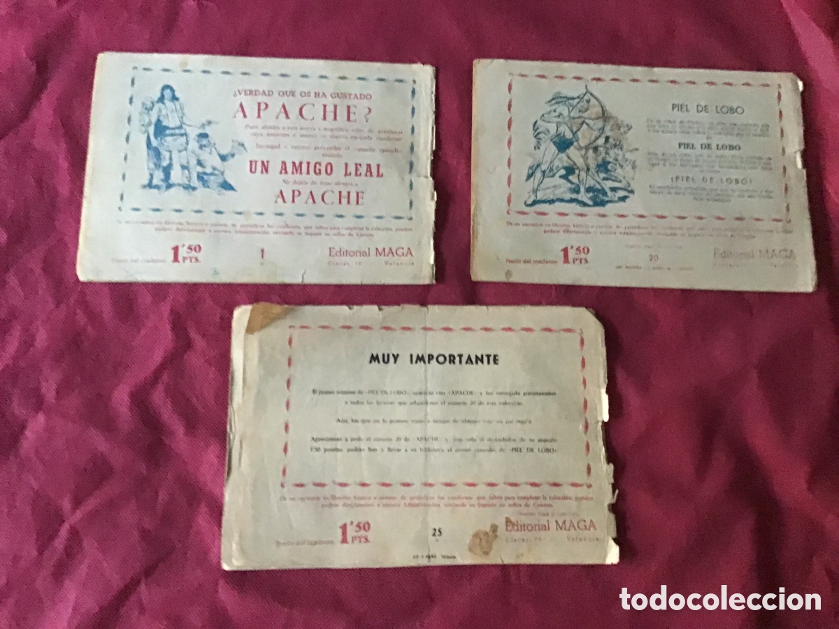 Tebeos: APACHE-EDITORIAL MAGA-19 NUMEROS -ORIGINAL. - Foto 2