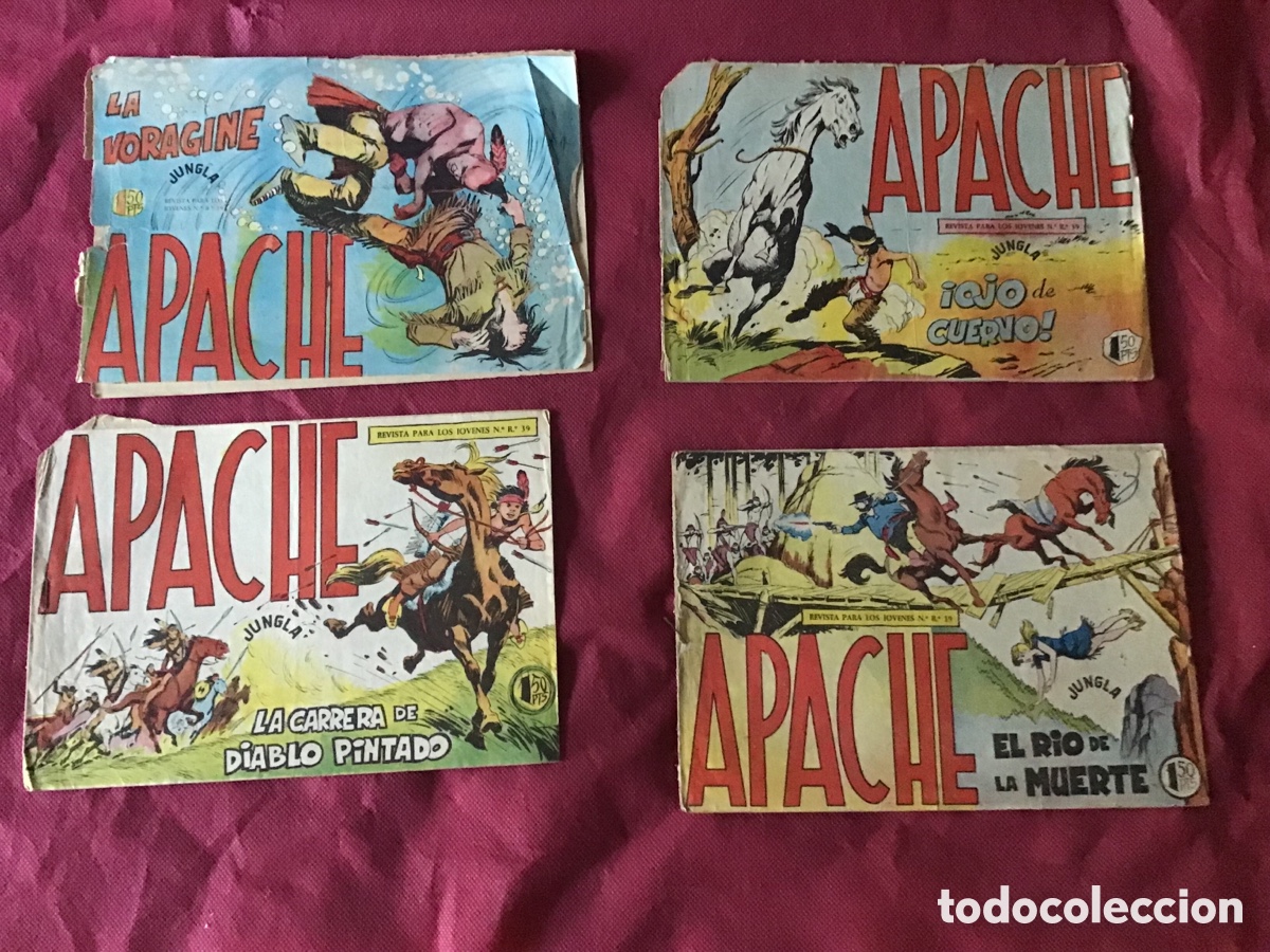 Tebeos: APACHE-EDITORIAL MAGA-19 NUMEROS -ORIGINAL. - Foto 4