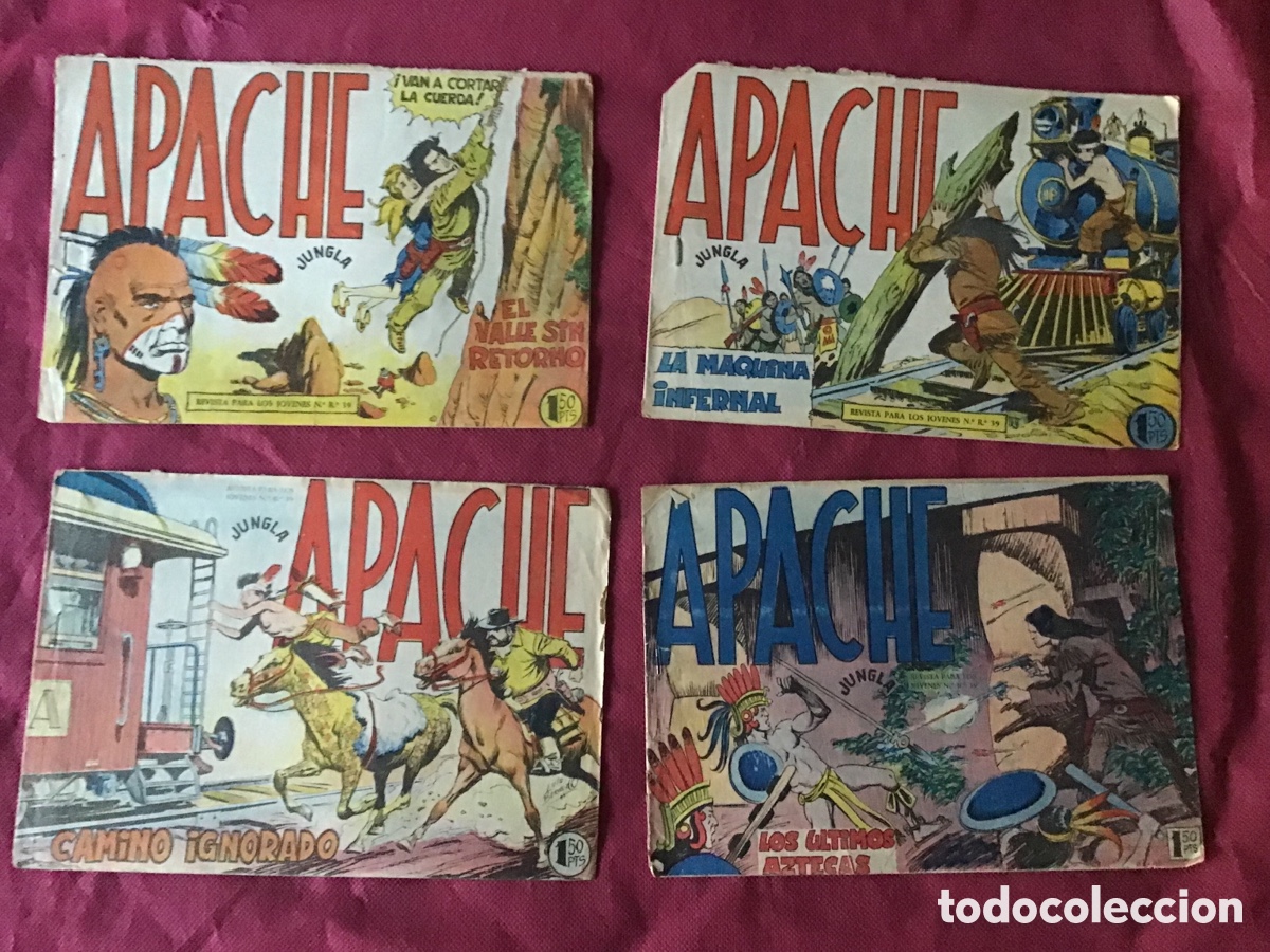 Tebeos: APACHE-EDITORIAL MAGA-19 NUMEROS -ORIGINAL. - Foto 5