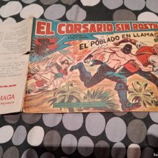 Tebeos: EL CORSARIO SIN ROSTRO Nº 28 - EL POBLADO EN LLAMAS - EDITORIAL MAGA 1959