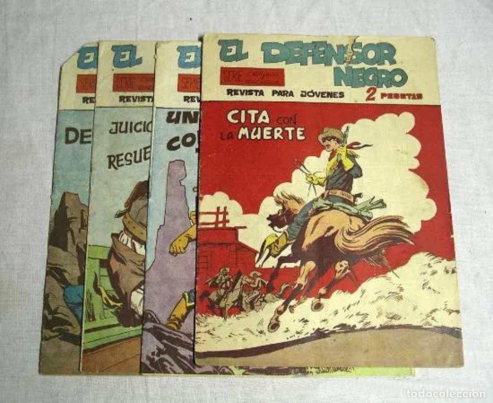 Tebeos: El Defensor Negro n&ordm; 19, 30, 36 y 38, a&ntilde;o 63 - Foto 1