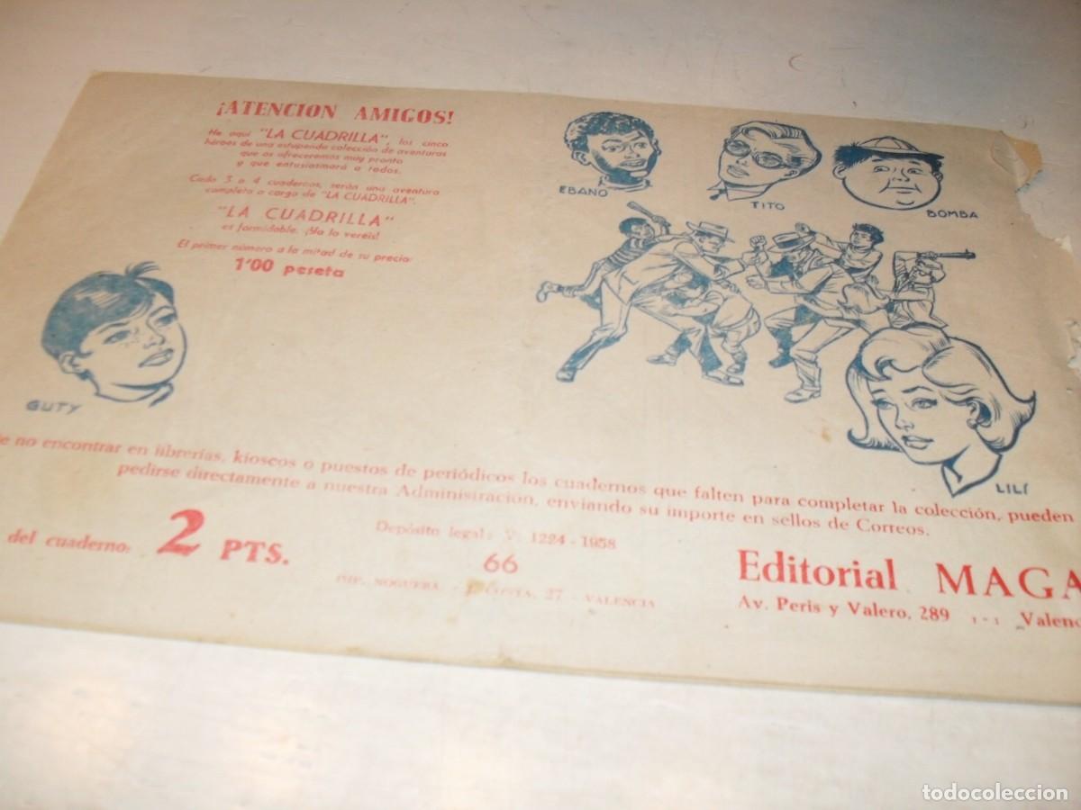 Tebeos: ORIGINAL APACHE (2&ordf;EPOCA) N&ordm;66:SALVANDO LA VIDA,MAGA,1960.CON DEFECTO. - Foto 2