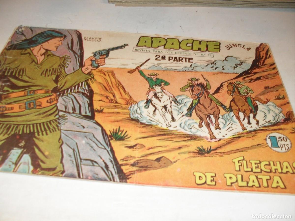 Tebeos: APACHE 2&ordf;PARTE 37,(DE 76)FLECHAS DE PLATA.MAGA,1960,DIBUJA CLAUDIO TINOCO - Foto 1