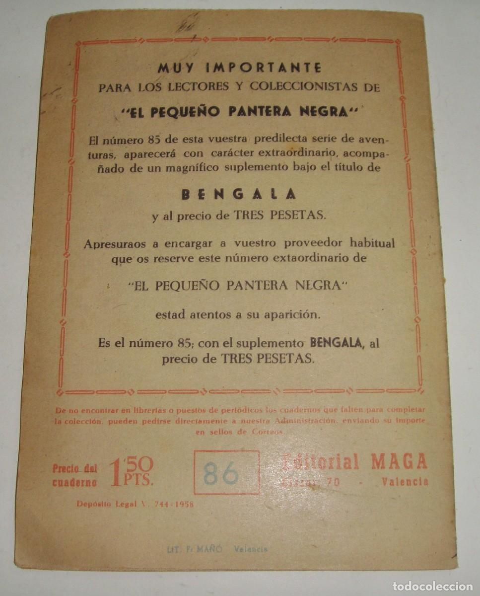 Tebeos: PEQUE&Ntilde;O PANTERA NEGRA. N&ordm; 86. En Poder de Yenga. Editorial Maga. - Foto 3
