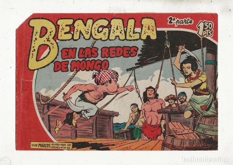 Tebeos: BENGALA 2&ordf; PARTE N&ordm; 9 - EN LAS REDES DEL MONGO - MAGA 1959 (ORIGINAL) - Foto 1