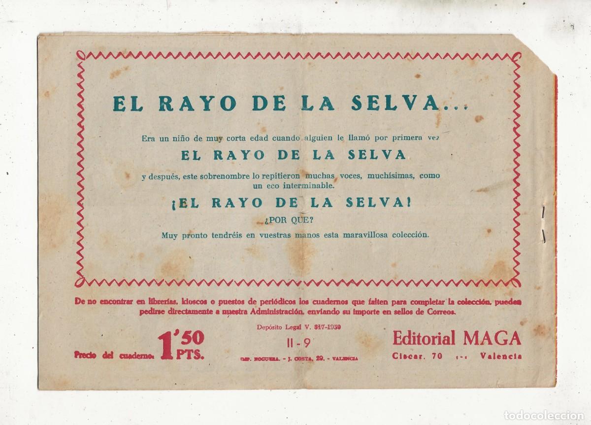 Tebeos: BENGALA 2&ordf; PARTE N&ordm; 9 - EN LAS REDES DEL MONGO - MAGA 1959 (ORIGINAL) - Foto 2