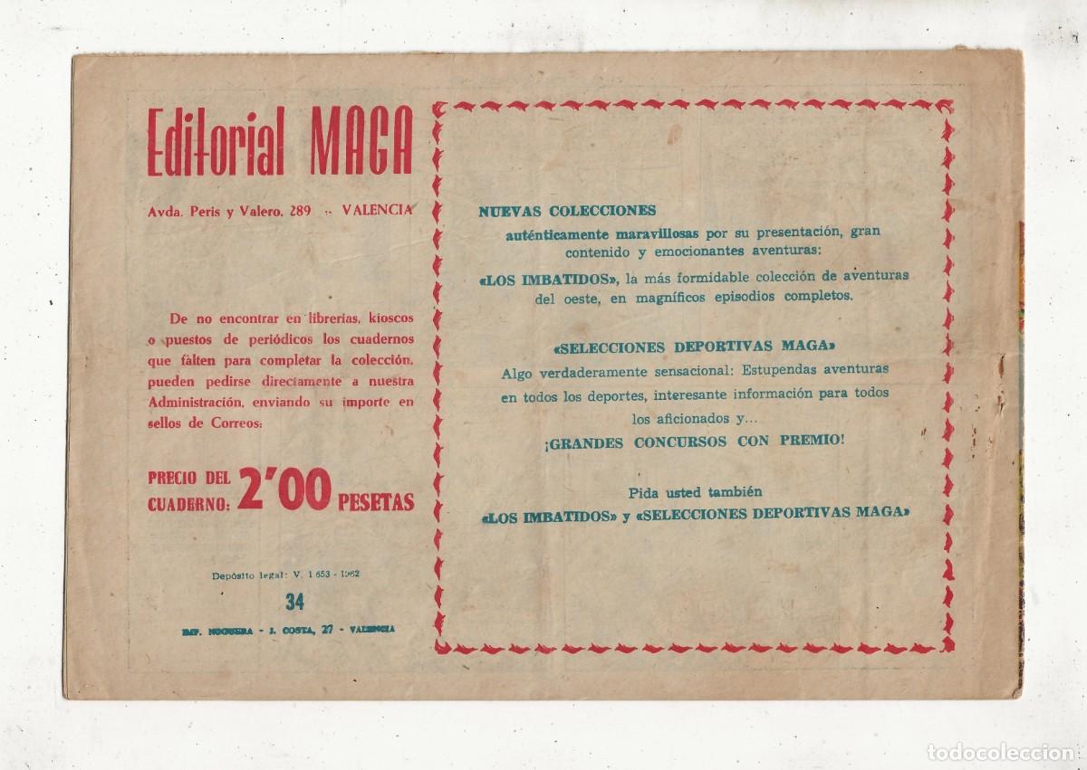 Tebeos: FLECHA ROJA N&ordm; 34 - EL CORONEL CHARLEY - MAGA 1962 - Foto 2