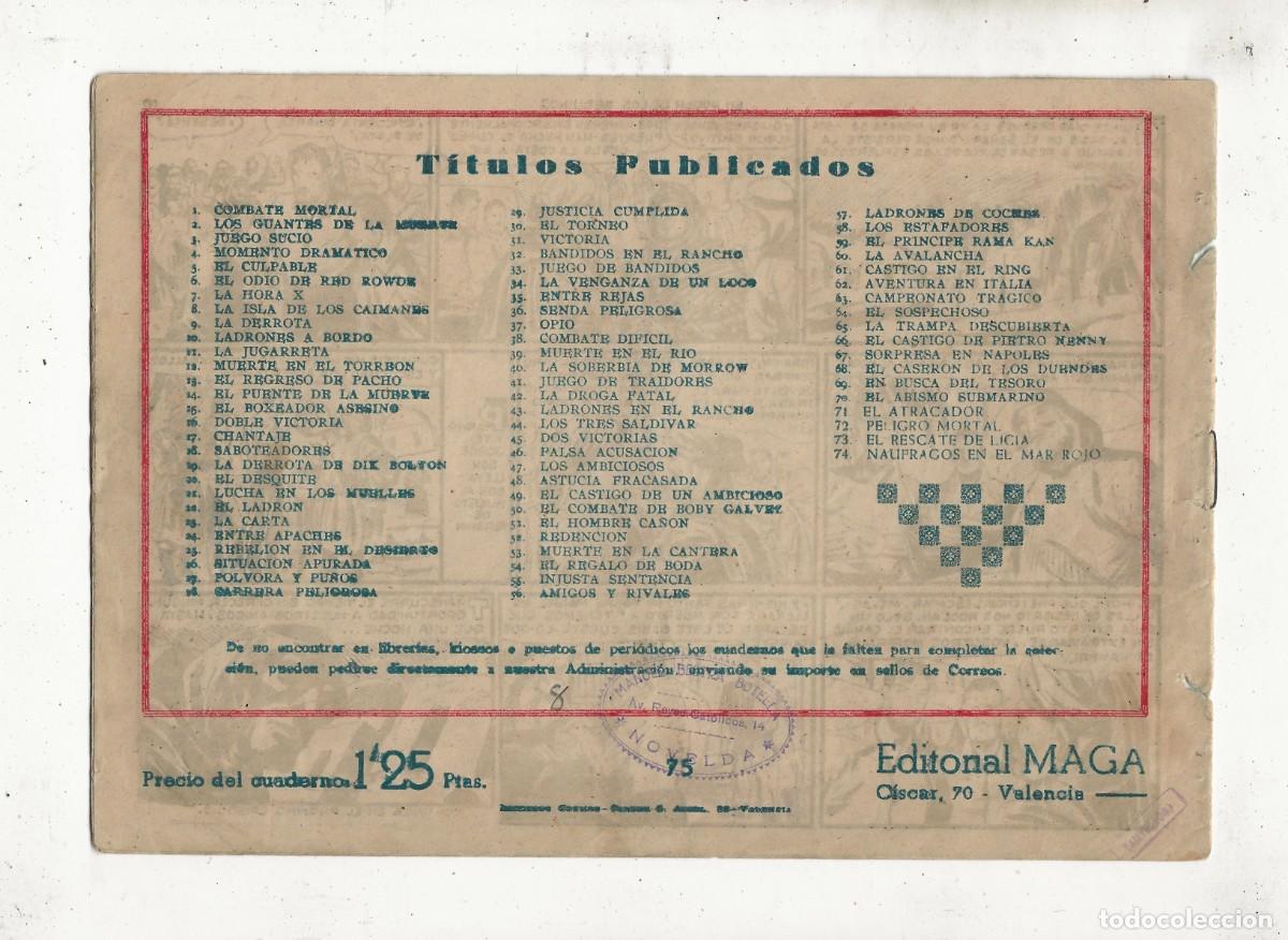 Tebeos: PACHO DINAMITA N&ordm; 75 - EL PODER DE LOS BEDUINOS - MAGA 1951 - (ORIGINAL) - Foto 2