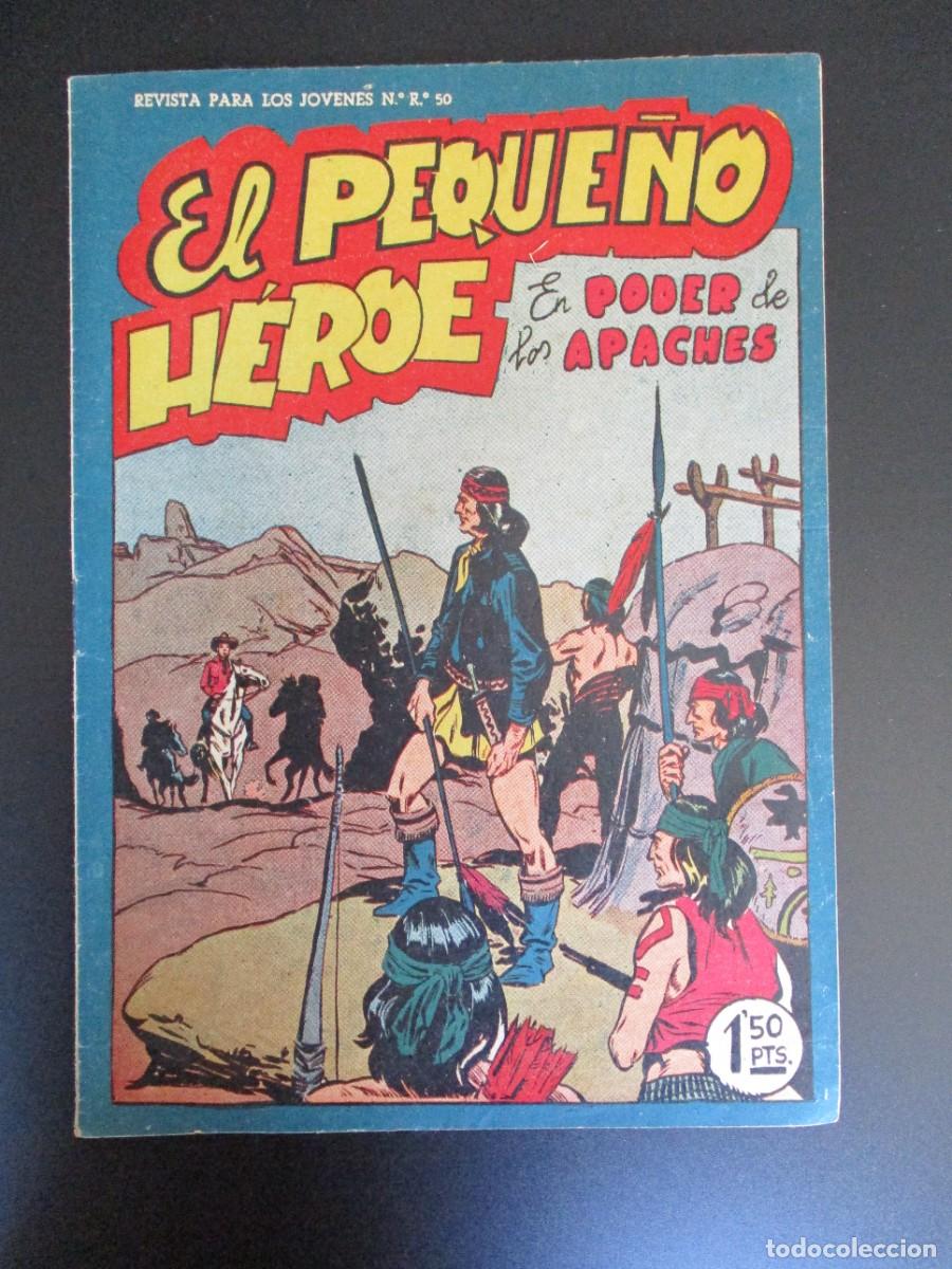 Tebeos: PEQUE&Ntilde;O HEROE, EL (1957, MAGA) 51 &middot; 28-VI-1958 &middot; EN PODER DE LOS APACHES - Foto 1