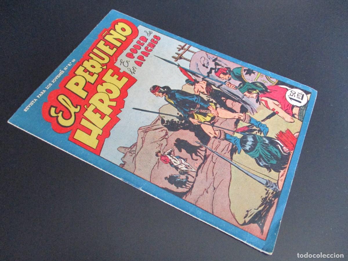 Tebeos: PEQUE&Ntilde;O HEROE, EL (1957, MAGA) 51 &middot; 28-VI-1958 &middot; EN PODER DE LOS APACHES - Foto 2