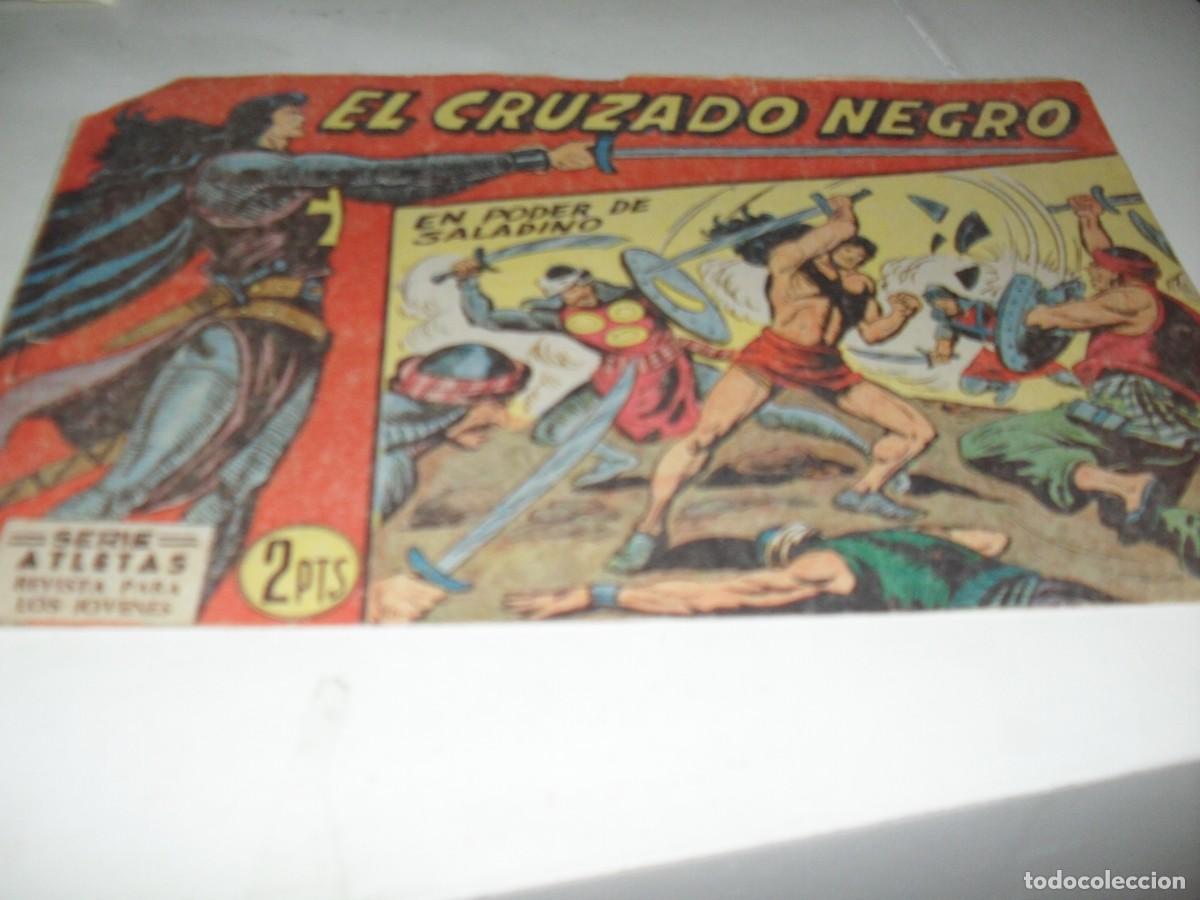 Tebeos: ORIGINAL EL CRUZADO NEGRO 32 EN PODER DE SALADINO,(DE 56).MAGA,1961 - Foto 1