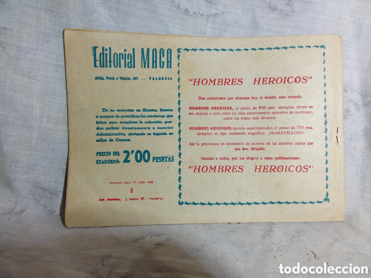 Tebeos: FLECHA ROJA LA SENTENCIA N&deg;8. ED. MAGA - Foto 3