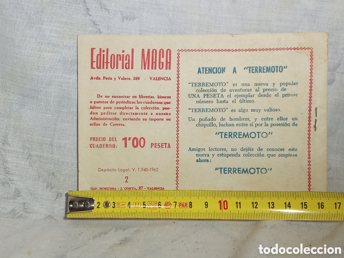 Tebeos: TERREMOTO, ENCUENTRO EN LA PRADERA, 2. ED. MAGA - Foto 3