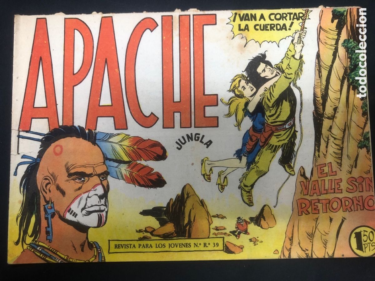 Tebeos: COMIC ORIGINAL APACHE 1&ordf; N&ordm; 43 EDITORIAL MAGA - Foto 1
