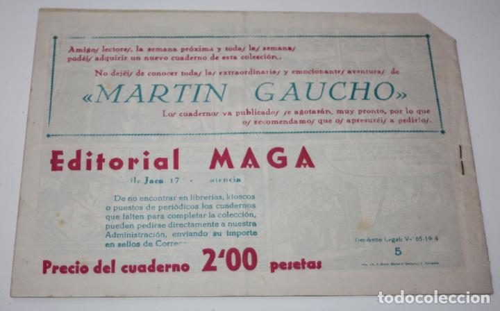 Tebeos: MARTIN GAUCHO N&ordm; 5 - ORIGINAL - EDITORIAL MAGA - Foto 2