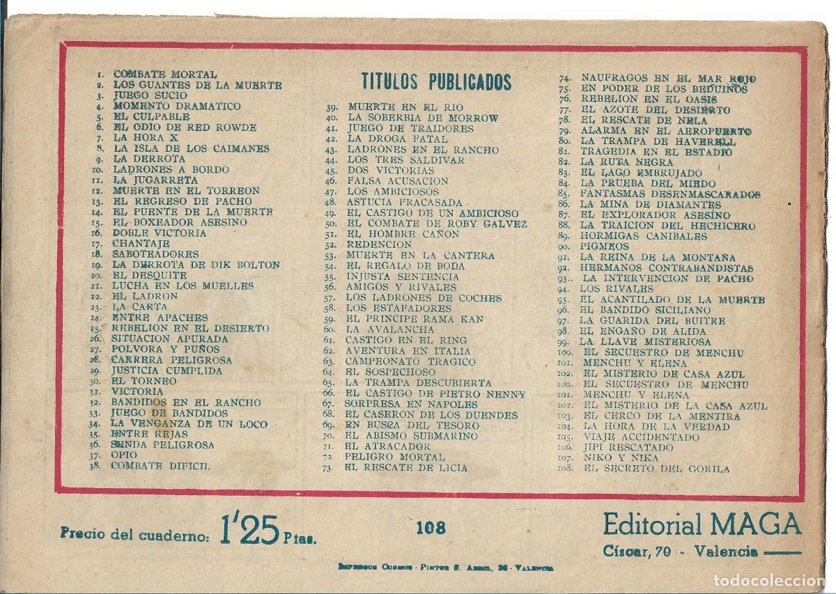 Tebeos: PACHO DINAMITA NUM 108 - ORIGINAL - Foto 2