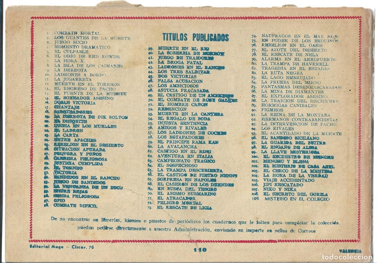 Tebeos: PACHO DINAMITA NUM 110 - ORIGINAL - Foto 2