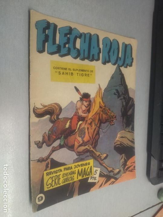 Tebeos: FLECHA ROJA REVISTA N&ordm; 9 / MAGA ORIGINAL - Foto 1