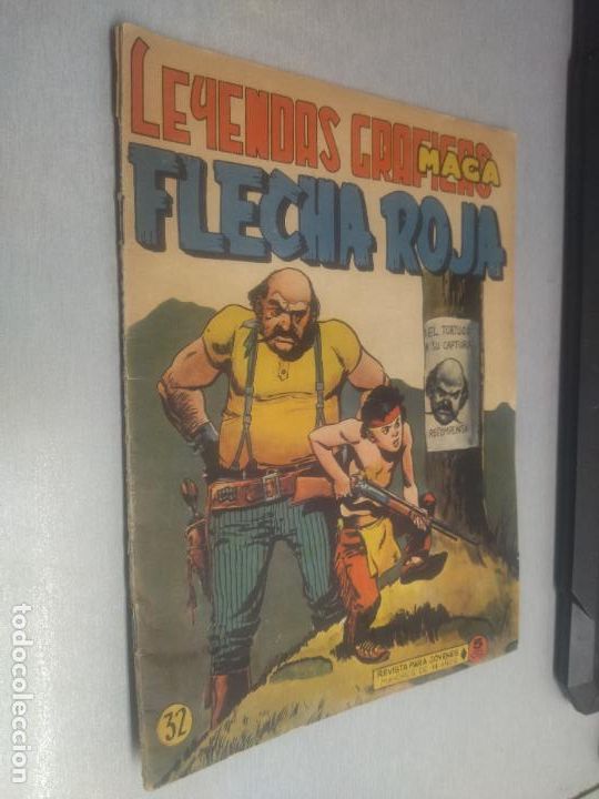 Tebeos: FLECHA ROJA REVISTA N&ordm; 32 / MAGA ORIGINAL - Foto 1