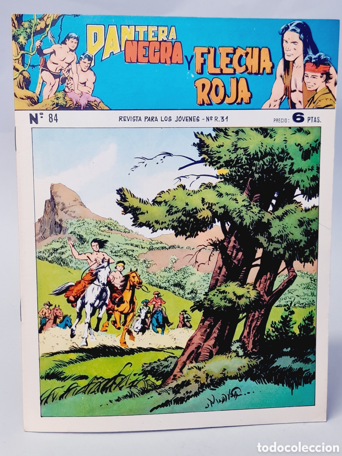 Tebeos: DE KIOSCO PANTERA NEGRA Y FLECHA ROJA 84 MAGA ORIGINAL - Foto 1