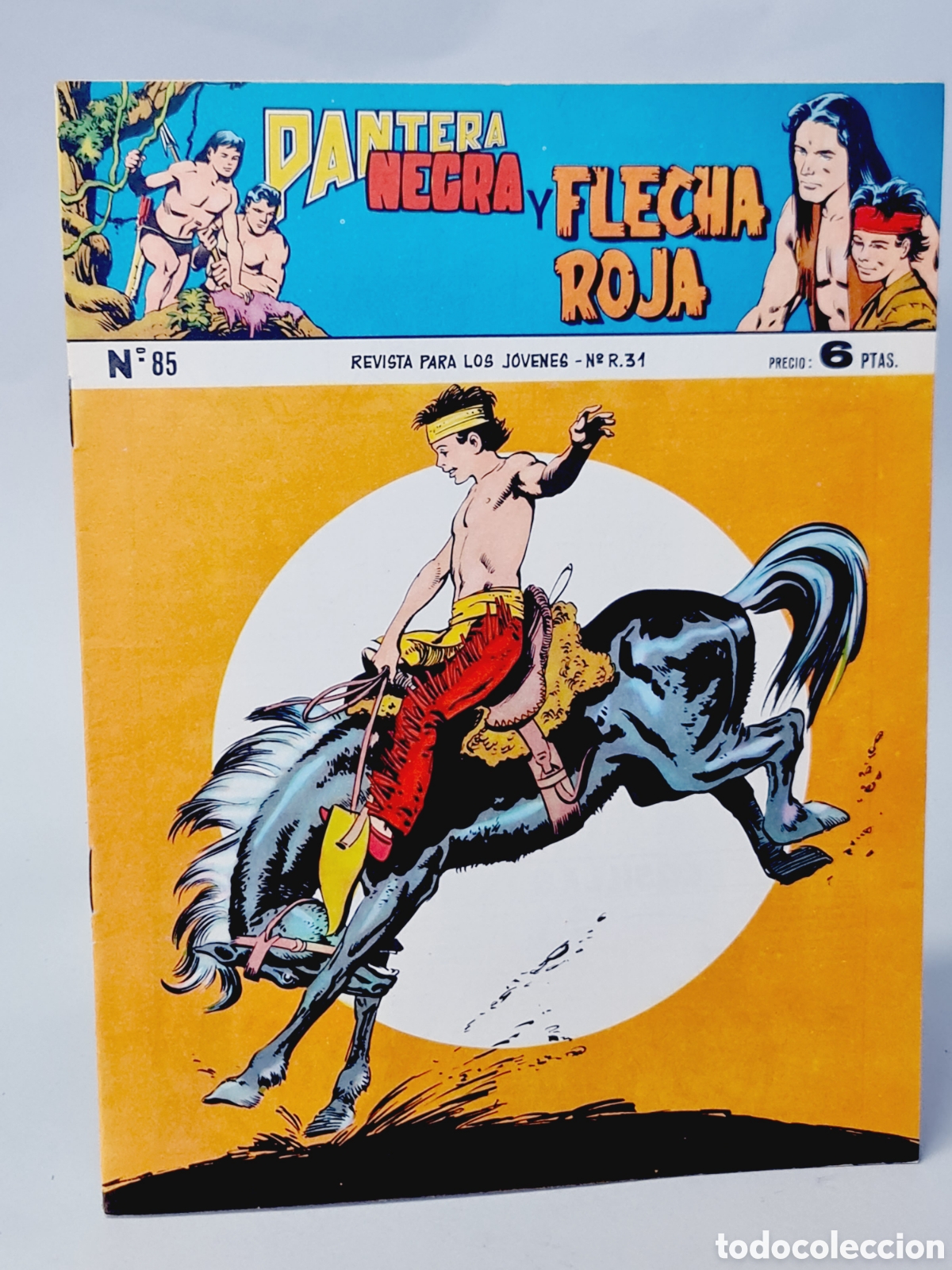 Tebeos: DE KIOSCO PANTERA NEGRA Y FLECHA ROJA 85 MAGA ORIGINAL - Foto 1