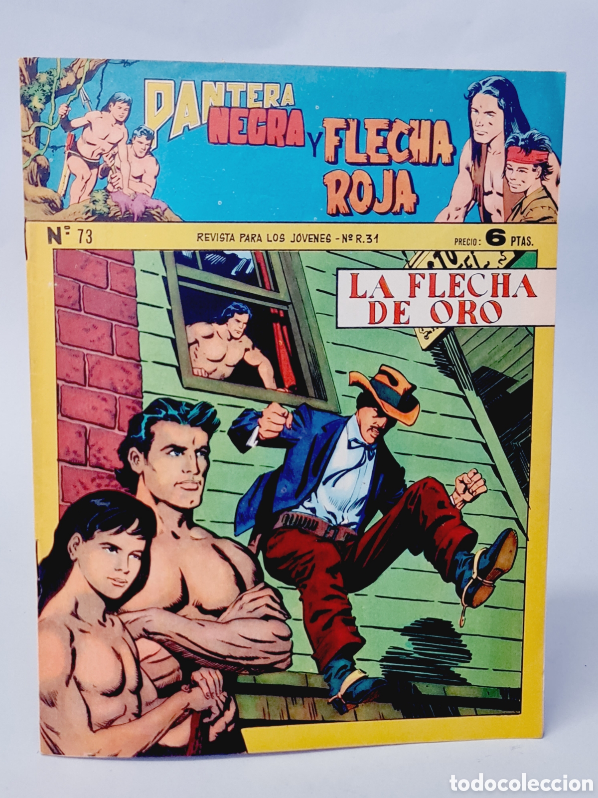 Tebeos: DE KIOSCO PANTERA NEGRA Y FLECHA ROJA 73 MAGA ORIGINAL - Foto 1