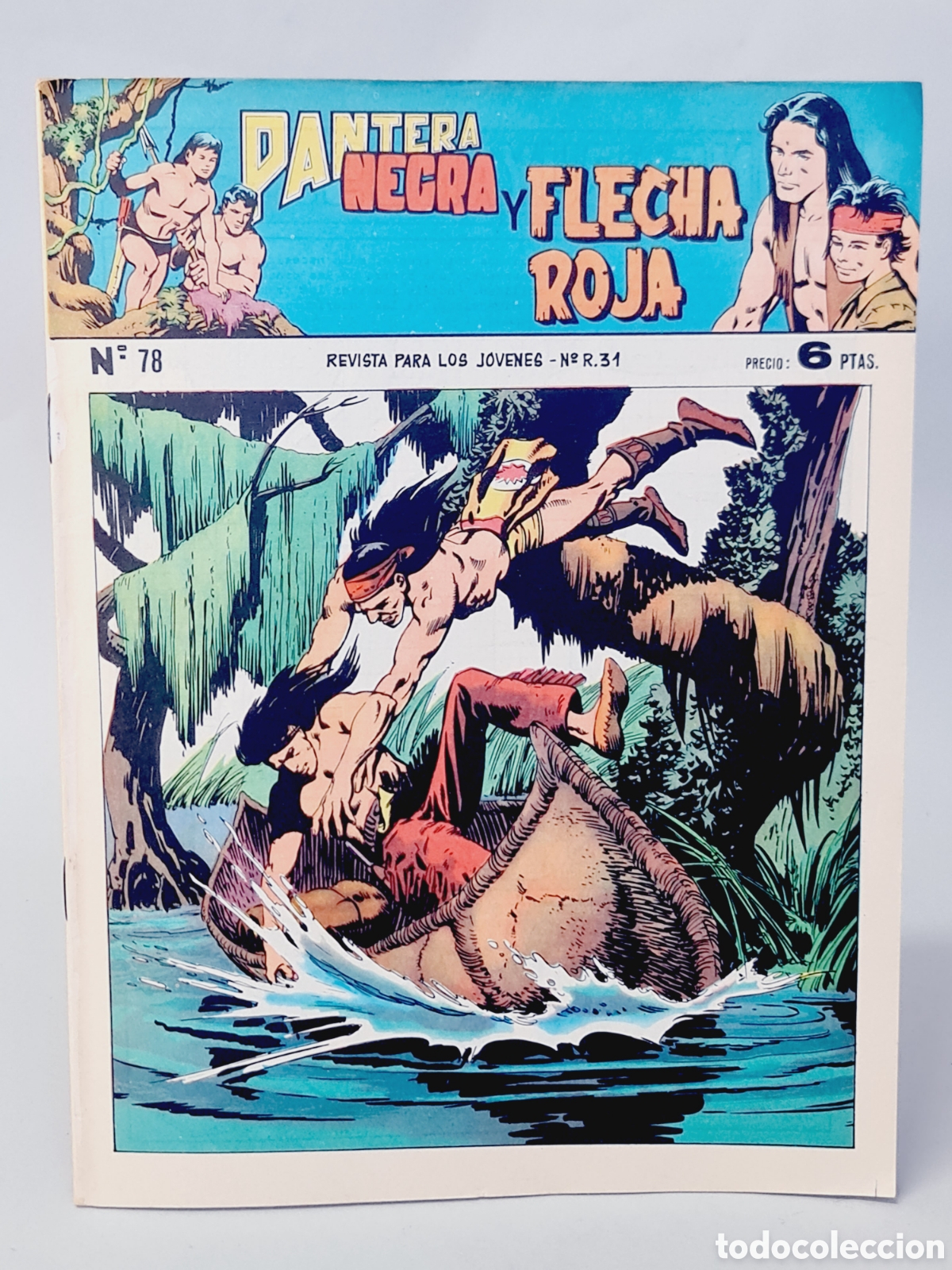 Tebeos: DE KIOSCO PANTERA NEGRA Y FLECHA ROJA 78 MAGA ORIGINAL - Foto 1