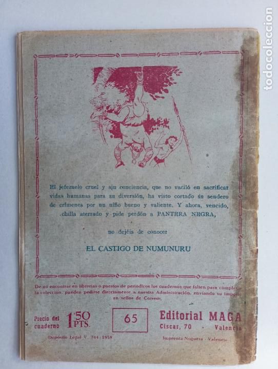 Tebeos: PEQUE&Ntilde;O PANTERA NEGRA N&ordm; 65 ORIGINAL - Foto 8