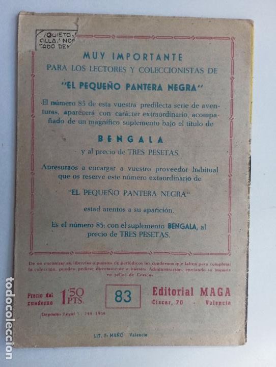 Tebeos: PEQUE&Ntilde;O PANTERA NEGRA N&ordm; 83 - - Foto 4